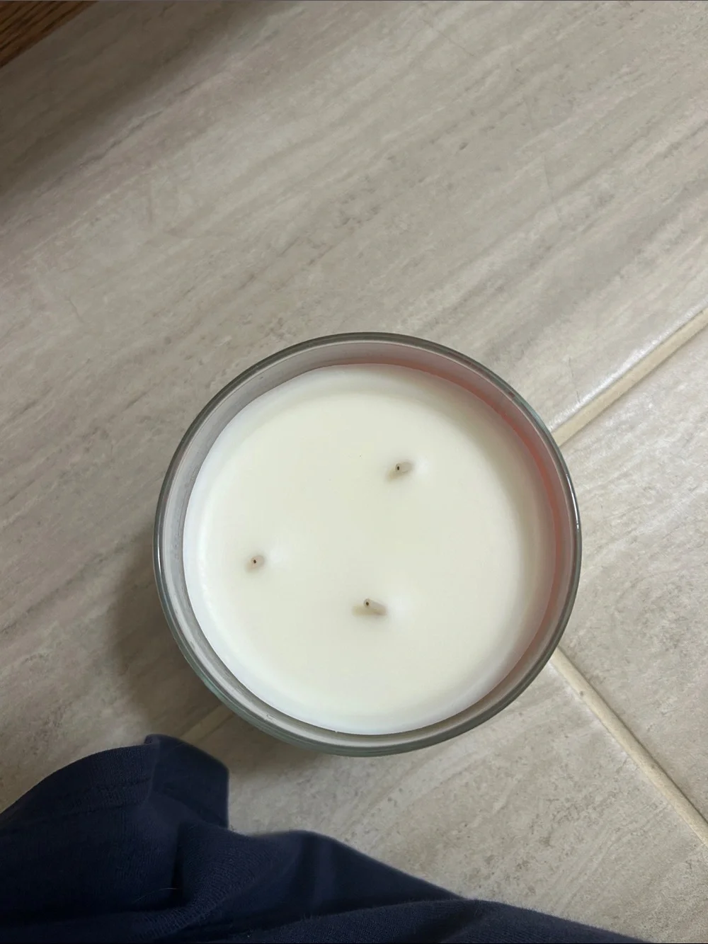 Bath & Body Works White Barn Crushed Candy Cane Candle - Red & Cream
